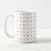 Hearts Polka Pattern, 15oz コーヒーマグカップ (左)