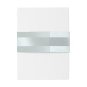 Hearts & Ribbon - Silver/Silver 招待状ベリーバンド (裏面例)