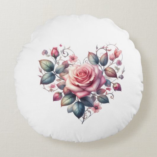 hearts roses ラウンドクッション (正面)