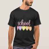 Hearts School Nurse Medical Istant Valentines Day  Tシャツ (正面)