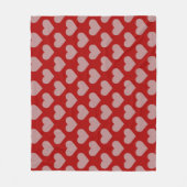 Hearts Seamless Pattern  フリースブランケット (正面)