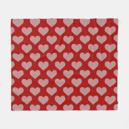 Hearts Seamless Pattern  フリースブランケット