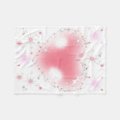 Hearts & Sparkles Baby フリースブランケット (正面(横))