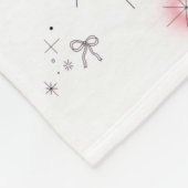 Hearts & Sparkles Baby フリースブランケット (角)