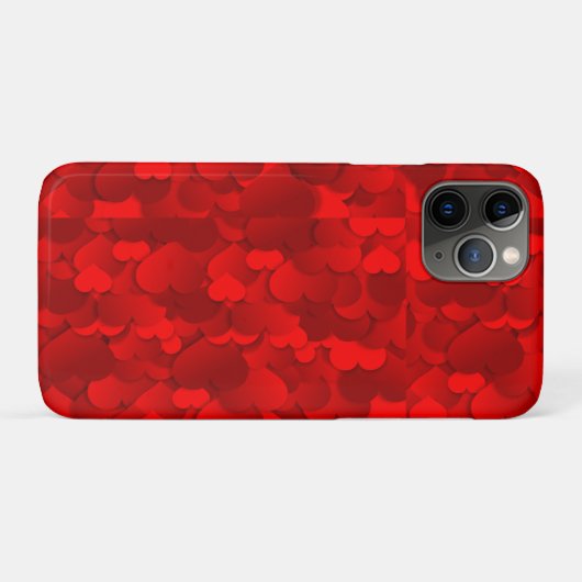 Hearts Texture Pattern Case-Mate iPhoneケース (裏面(横))