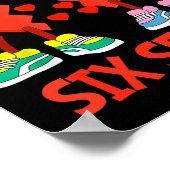 Hearts Valentines Funny Six Seven 6 7 Meme Gen Alp ポスター (角)