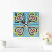Hearts Wall Clock スクエア壁時計 (ホーム)