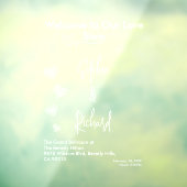 Hearts White Weddings Celebrating Love Romance ウィンドウサイン (シート3)