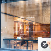 Hearts White Weddings Celebrating Love Romance ウィンドウサイン (カフェ窓)