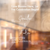 Hearts White Weddings Celebrating Love Romance ウィンドウサイン (シート2)