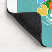 Hearts with Blue Rays マウスパッド (コーナー)