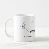 HeartsAndAll著スーパーヒーローのハート コーヒーマグカップ (左)