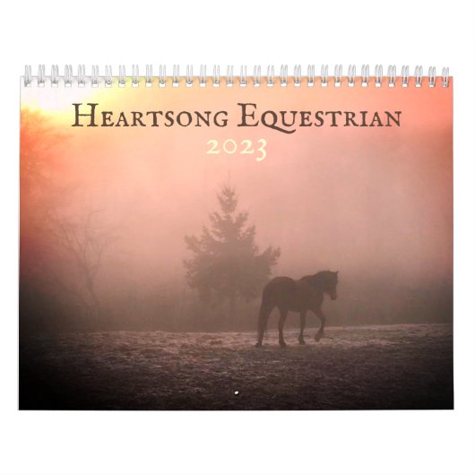 Heartsong Equestrian 2023ウォールカレンダー カレンダー (カバー)