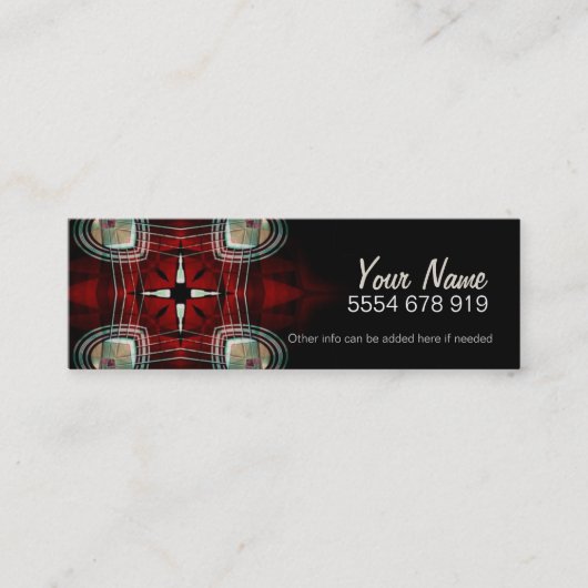 HeartStarプロファイル/名刺 スキニー名刺 (正面)