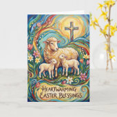 Heartwarming Easter Blessings Easter Card カード (黄色い花)