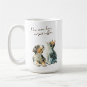 Heartwarming Gaze: Pour Some Love Custom コーヒーマグカップ (左)