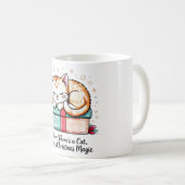 Heartwarming Sleeping Kitten - Cat Lover Gift コーヒーマグカップ (正面右)