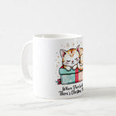Heartwarming Sleeping Kitten - Cat Lover Gift コーヒーマグカップ (正面左)