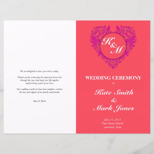 HeartyParty – ラズベリー&マゼンタダマスクハート (正面)