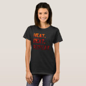 Heat Beat Repeat Blacksmith Anvil Bladesmith Forge Tシャツ (正面フル)