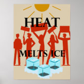 Heat Melts Ice Protest ポスター (正面)