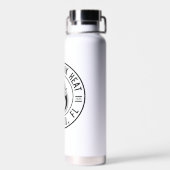 HeatHead Black and White Water Bottle ウォーターボトル (背面)