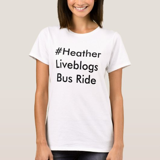 #heatherのliveblogsバス乗車 tシャツ (正面)