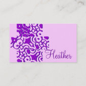 Heatherプロファイルカード 名刺 (裏面)