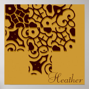 Heather Designer Nameポスター ポスター
