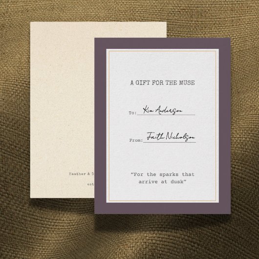 Heather & Dusk Graduation Gift Insert Card サンキューカード