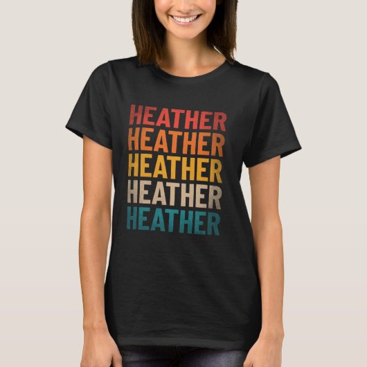 Heather First NameシャツヴィンテージHeather Name Tシャツ (正面)