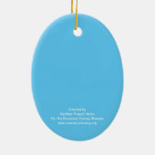 Heather Henryによる姉妹のクリスマスフランスの飾り セラミックオーナメント (裏面)