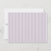 Heather Modern Open Hearts Striped Note Card ノートカード (裏面)