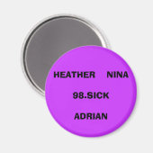 HEATHER NINA98.SCATADRIAN マグネット (正面/裏面)
