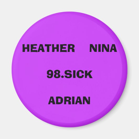 HEATHER NINA98.SCATADRIAN マグネット (正面)
