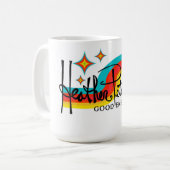 Heather PetermanによるGood Energy Art コーヒーマグカップ (正面左)