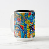 Heather Wycuff- inspired art ツートーンマグカップ (正面左)