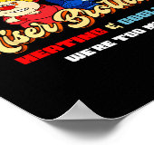 Heating And Cooling Brothers Christmas Retro  ポスター (角)