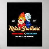 Heating And Cooling Brothers Christmas Retro  ポスター (正面)