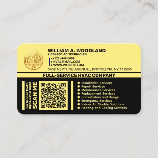Heating & Cool Air Conditioning | Best Luxury HVAC 名刺 (裏面)