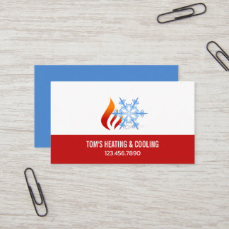 Heating & Cooling ,Air Conditioning HVAC  Business 名刺