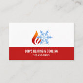 Heating & Cooling ,Air Conditioning HVAC  Business 名刺 (正面)