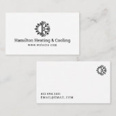 Heating & Cooling Business Card 名刺 (正面/裏面)
