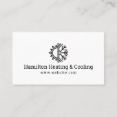 Heating & Cooling Business Card 名刺 (正面)
