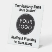 Heating Engineers or Heating & Plumbing Company 台座サイン (正面)