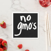 Heatthy Food Promotion BlackのGMOなし スタンダードカクテルナプキン (インサイチュ)