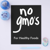 Heatthy Food Promotion BlackのGMOなし チラシ (シングル)