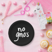 Heatthy Food Promotion BlackのGMOなし ペーパープレート (パーティー)