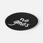 Heatthy Food Promotion BlackのGMOなし ペーパープレート (アングル)