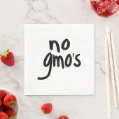 Heatthy Food Promotion Black文字用GMOなし スタンダードランチョンナプキン (インサイチュ)